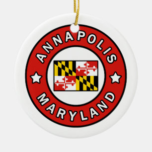 Annapolis Maryland Ceramic Ornament