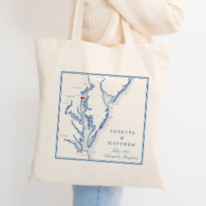 Annapolis Maryland Chesapeake Bay Wedding Welcome Tote Bag