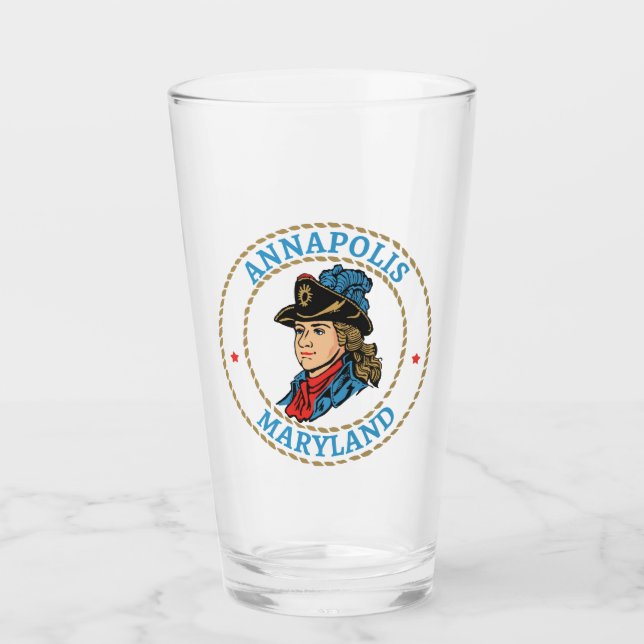 Annapolis Maryland Colonial Glass (Front)