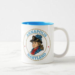 Annapolis Maryland Colonial Two-Tone Coffee Mug