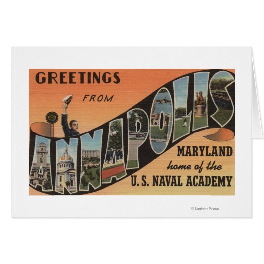 Annapolis, Maryland - Large Letter Scenes (Front Horizontal)