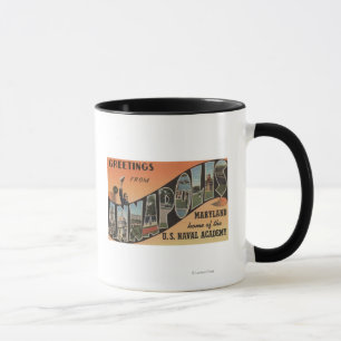 Annapolis, Maryland - Large Letter Scenes Mug