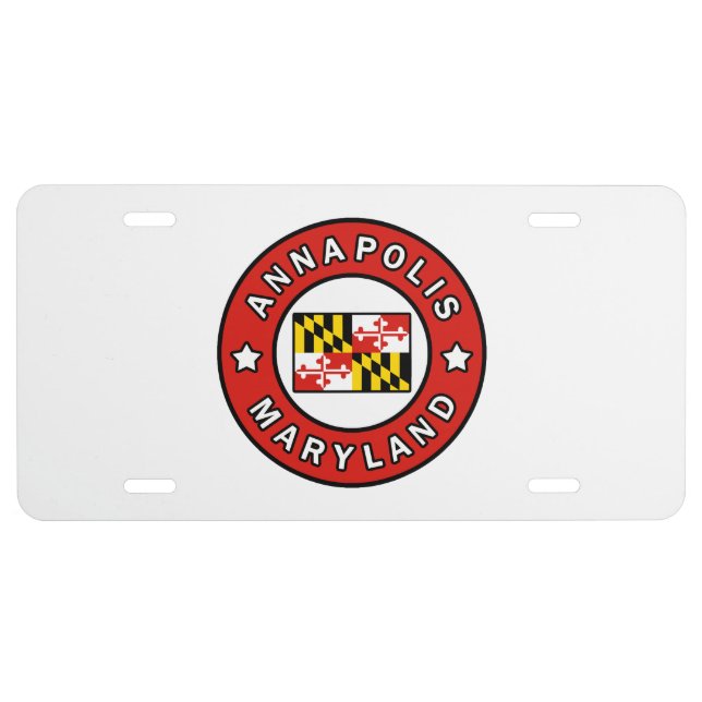 Annapolis Maryland License Plate (Front)