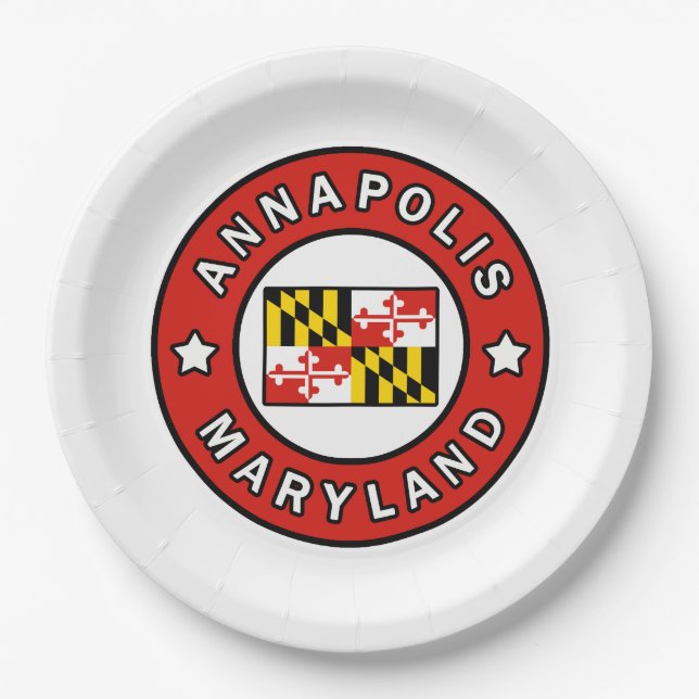 Annapolis Maryland Paper Plates (Front)
