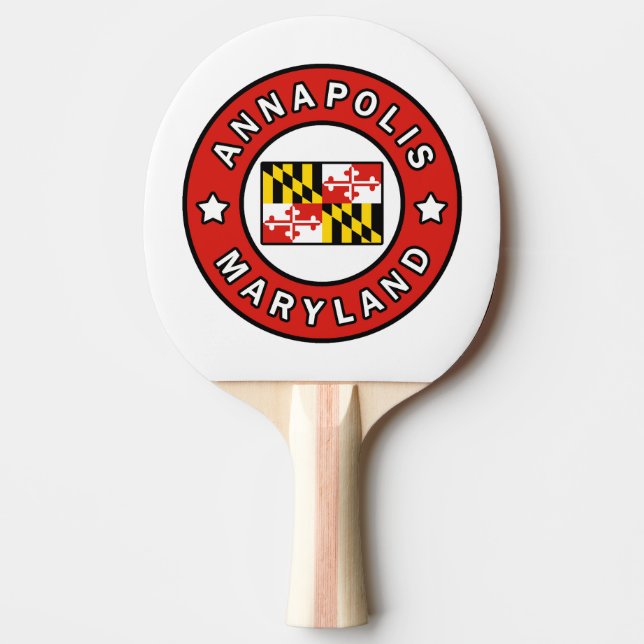Annapolis Maryland Ping Pong Paddle (Front)
