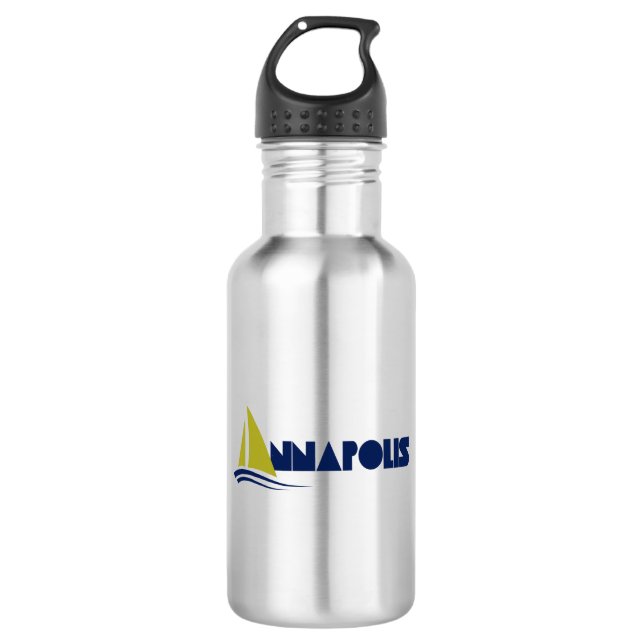 Annapolis, Maryland Stainless Steel Water Bottle (Front)