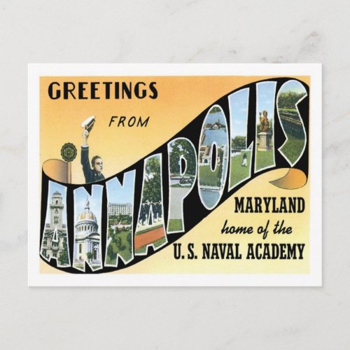 Annapolis Maryland Travel America US City Postcard