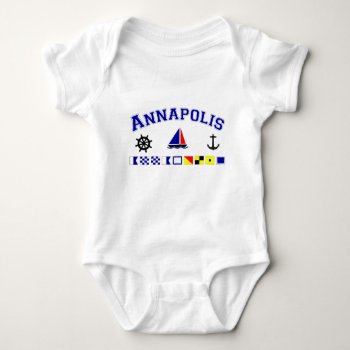 Annapolis  Md Baby Bodysuit by worldshop at Zazzle