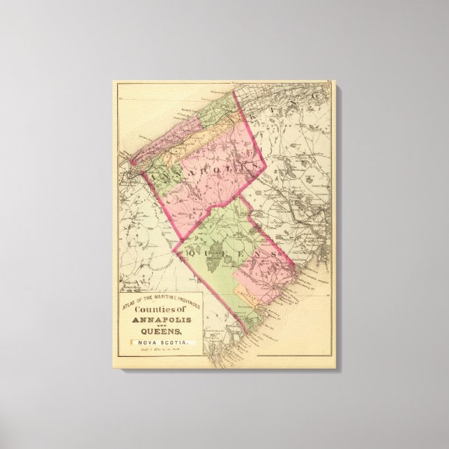 Annapolis, Queens counties, NS Canvas Print (Front)