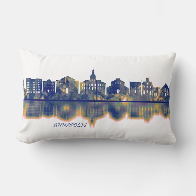 Annapolis Skyline Lumbar Pillow (Front)