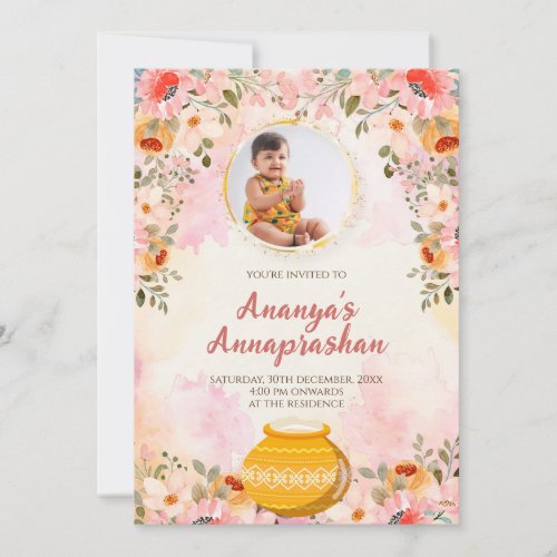 Annaprasanna invites Weaning ceremony invite