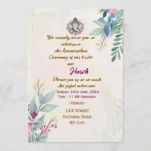 Annaprashan Ceremony Invitations 