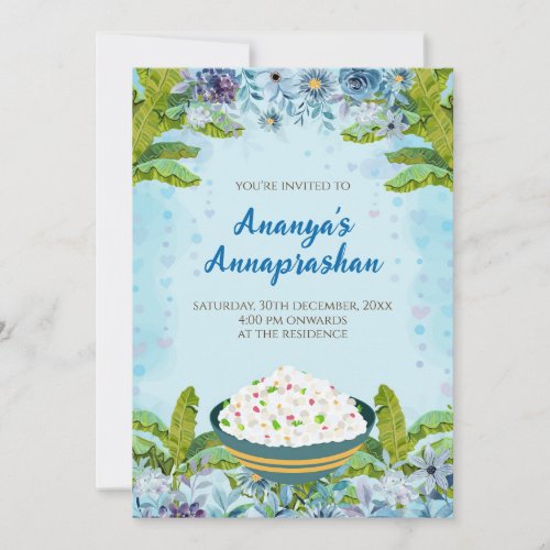 Annaprashan invites  Digital Rice ceremony invite