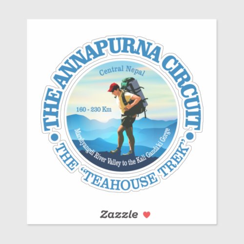 Annapurna Circuit Hiker C Sticker