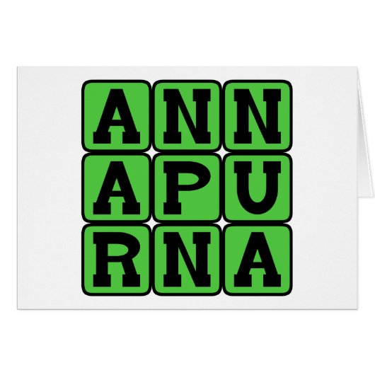 Annapurna, Mountain Range in Nepal Cards (Front Horizontal)