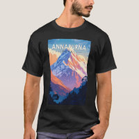 Annapurna Nepal Travel Art Vintage