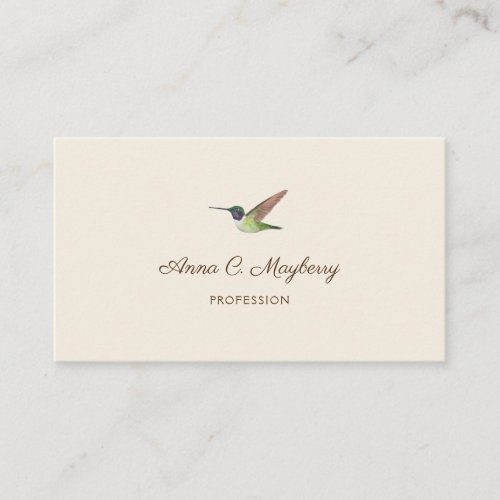 Anna's Hummingbird Business Card