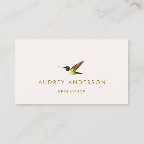 Annas Hummingbird Business Card