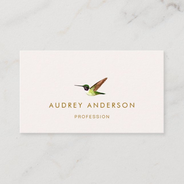 Anna's Hummingbird Business Card (Front)