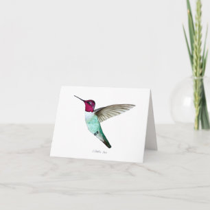 Anna's Hummingbird Card