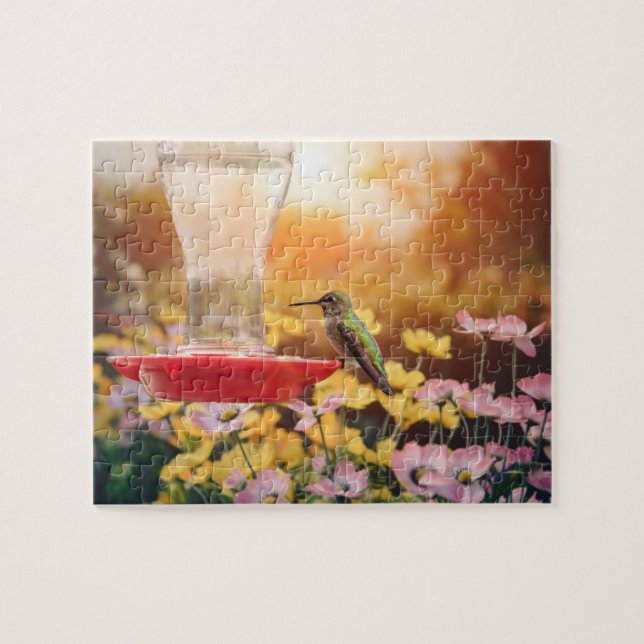 Anna's hummingbird jigsaw puzzle (Horizontal)
