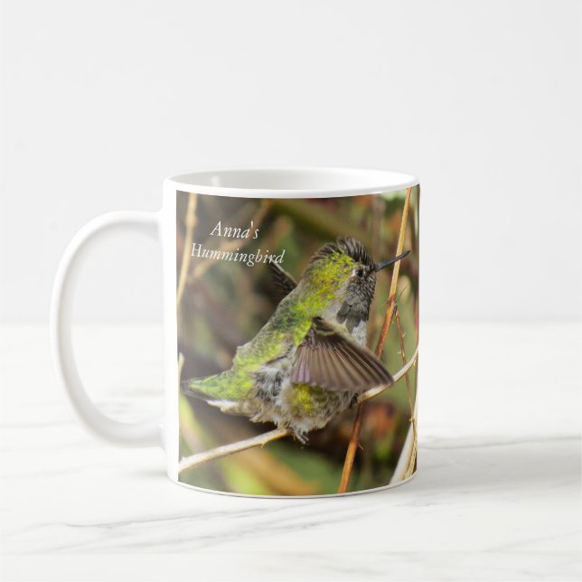 Anna's Hummingbird Mug by BirdingCollectibles (Left)