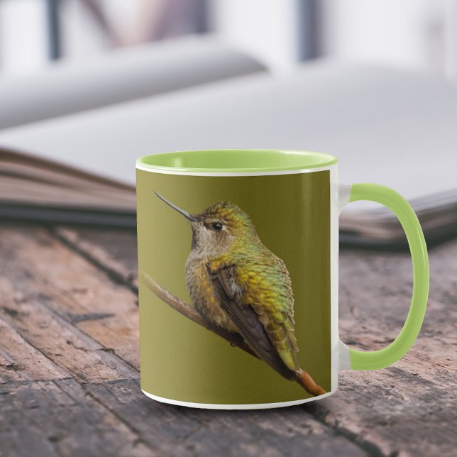 Anna's Hummingbird on Scarlet Trumpetvine Mug (Anna's Hummingbird on the Trumpetvine 11 oz Coffee Mug Cover Photo.)