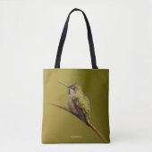 Anna's Hummingbird on the Scarlet Trumpetvine Tote Bag (Front)