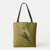 Anna's Hummingbird on the Scarlet Trumpetvine Tote Bag (Back)