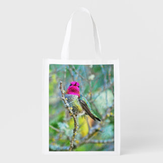 Anna's Hummingbird Reusable Grocery Bag