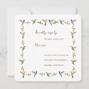 Anna's Hummingbird RSVP Invitation