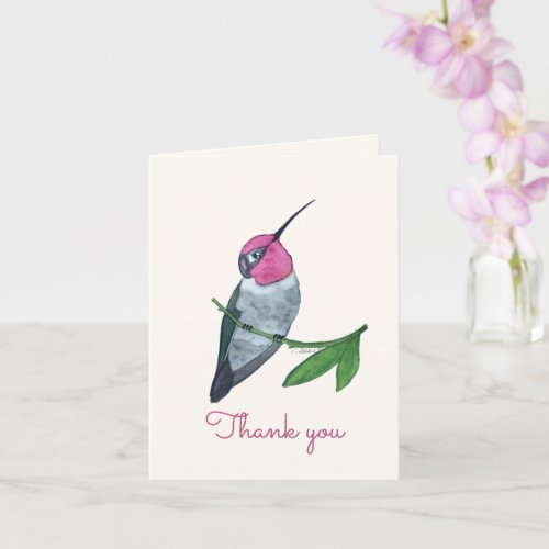 Annas Hummingbird Thank You Card