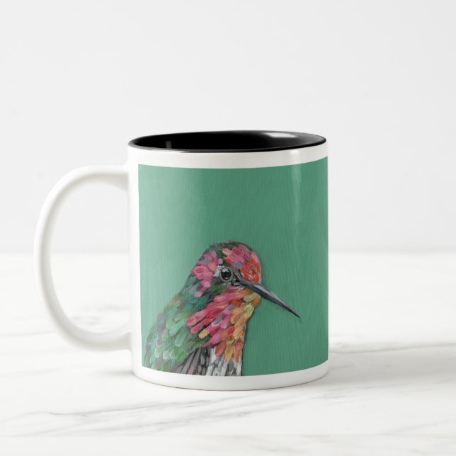 Anna's Hummingbird Two-Tone Coffee Mug (Left)