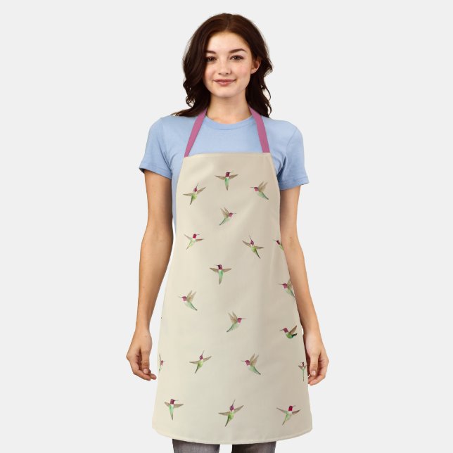 Anna's Hummingbirds Apron (Worn)