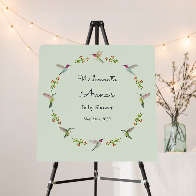 Anna's Hummingbirds baby Shower Foam Board (In Situ (Stand))