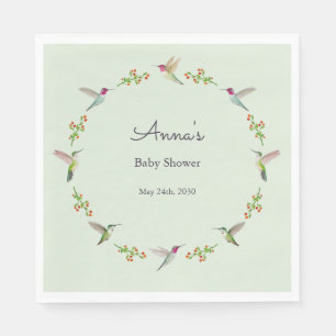 Anna's Hummingbirds baby Shower Napkins