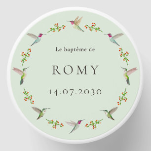 Anna's Hummingbirds Baptism Mini Candle Favors