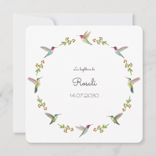 Anna's Hummingbirds Baptism with photo