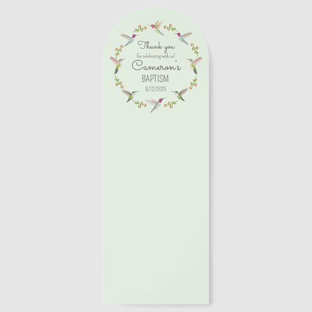 Anna's Hummingbirds Bookmark (Front)