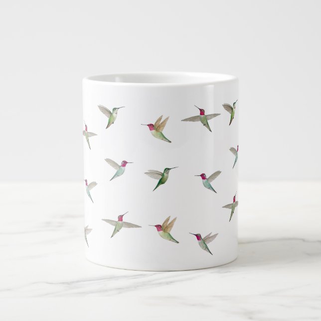 Anna's Hummingbirds Giant Coffee Mug (Front)