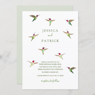 Anna's Hummingbirds Invitation