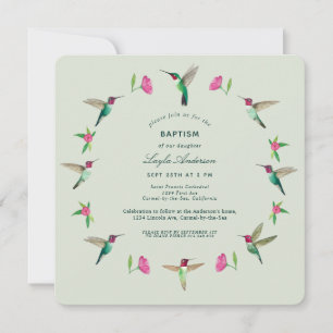Anna's Hummingbirds Invitation