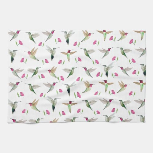 Annas hummingbirds kitchen towel