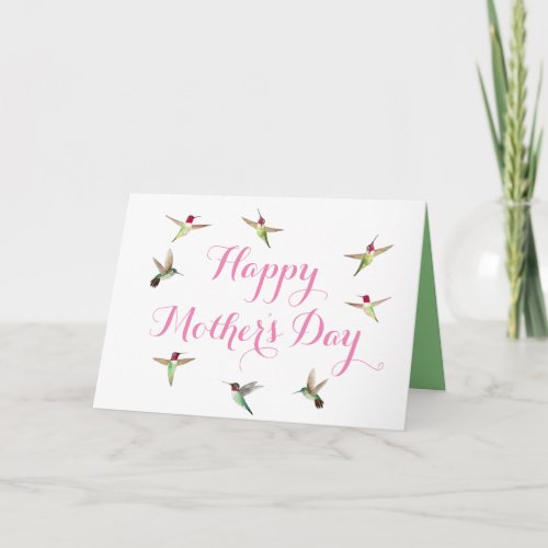 Annas Hummingbirds Mothers Day Card