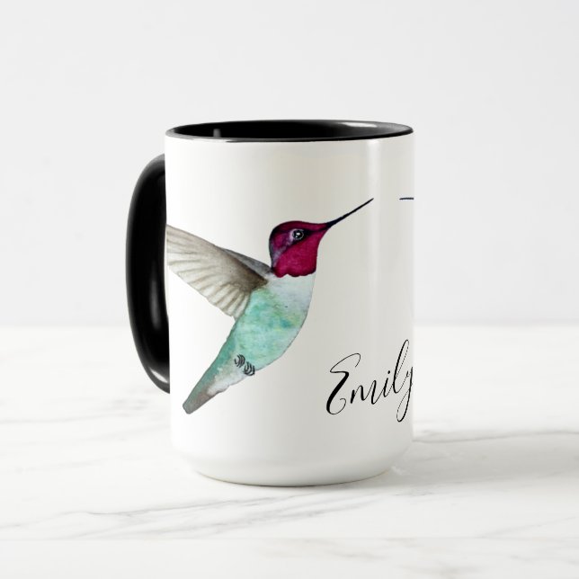 Anna's Hummingbirds Mug (Front Left)