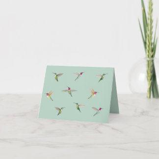 Anna's Hummingbirds Thank You Card