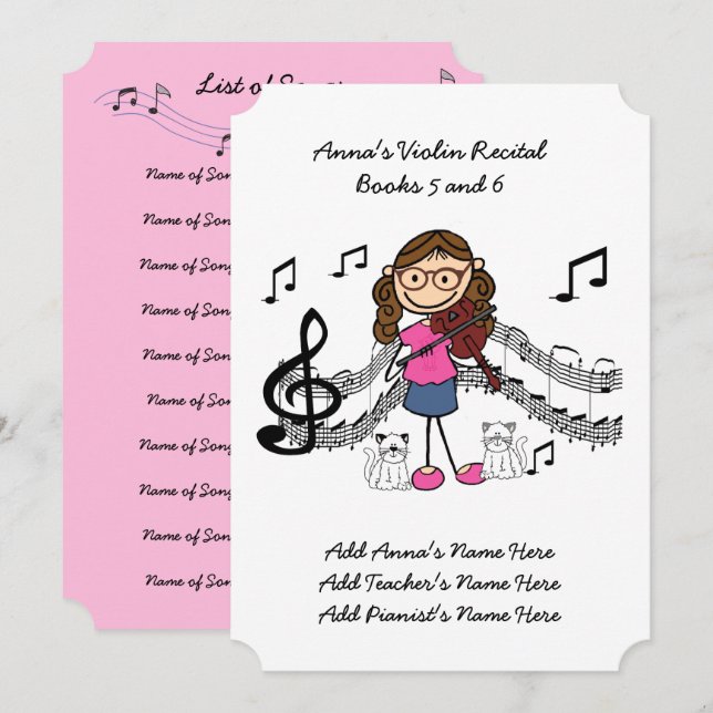 Anna's Violin Recital Invitation REVISED 5 and 6 (Front/Back)