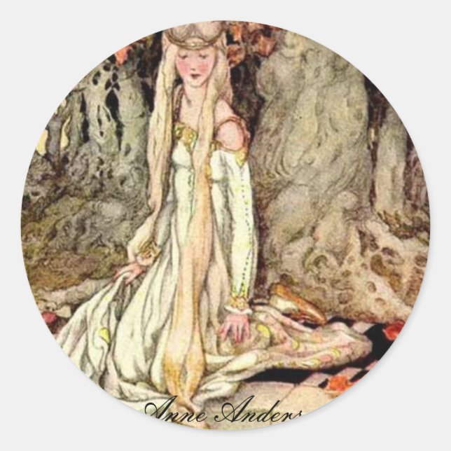 Anne Anderson Series* The Frog Prince Classic Round Sticker (Front)