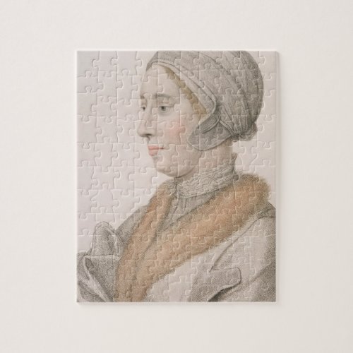 Anne Boleyn 1507_36 engraved by Francesco Bartol Jigsaw Puzzle