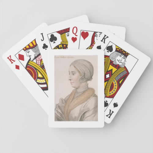 Anne Boleyn 1507_36 engraved by Francesco Bartol Poker Cards